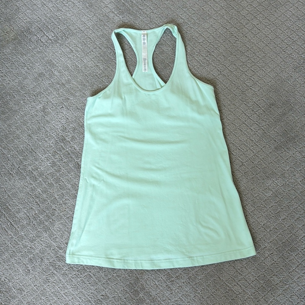 Lululemon mint green tank top